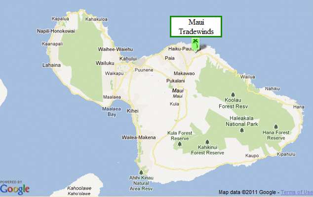 Maui Tradewinds location on the island of Maui